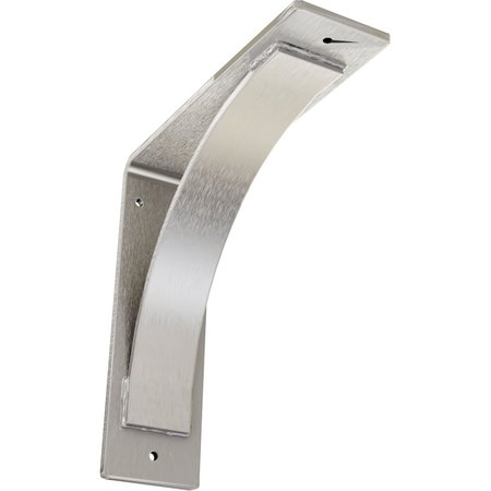 Ekena Millwork Morris Steel Bracket, Stainless Steel 3"W x 10"D x 10"H BKTM03X10X10MOSS